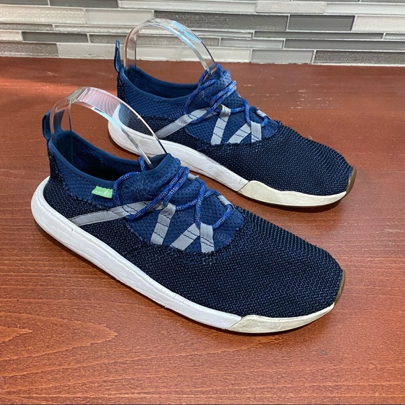 Sanuk mens 9 stretchy mesh comfortable lightweight shoes - Picture 1 of 8